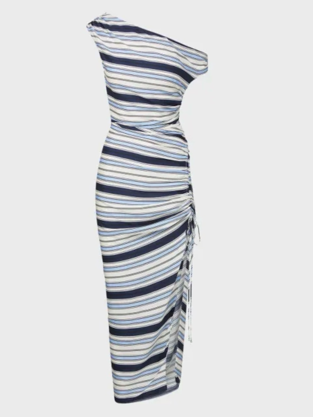 Veronica Beard Kadie Striped Silk Dress Blue Size 6 - Picture 2 of 11